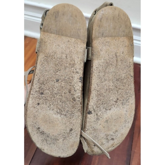 Isabel Marant Suede Studded LaceUp Sandals Women’s Sze 38 Leather Boho Gladiator - Picture 11 of 16